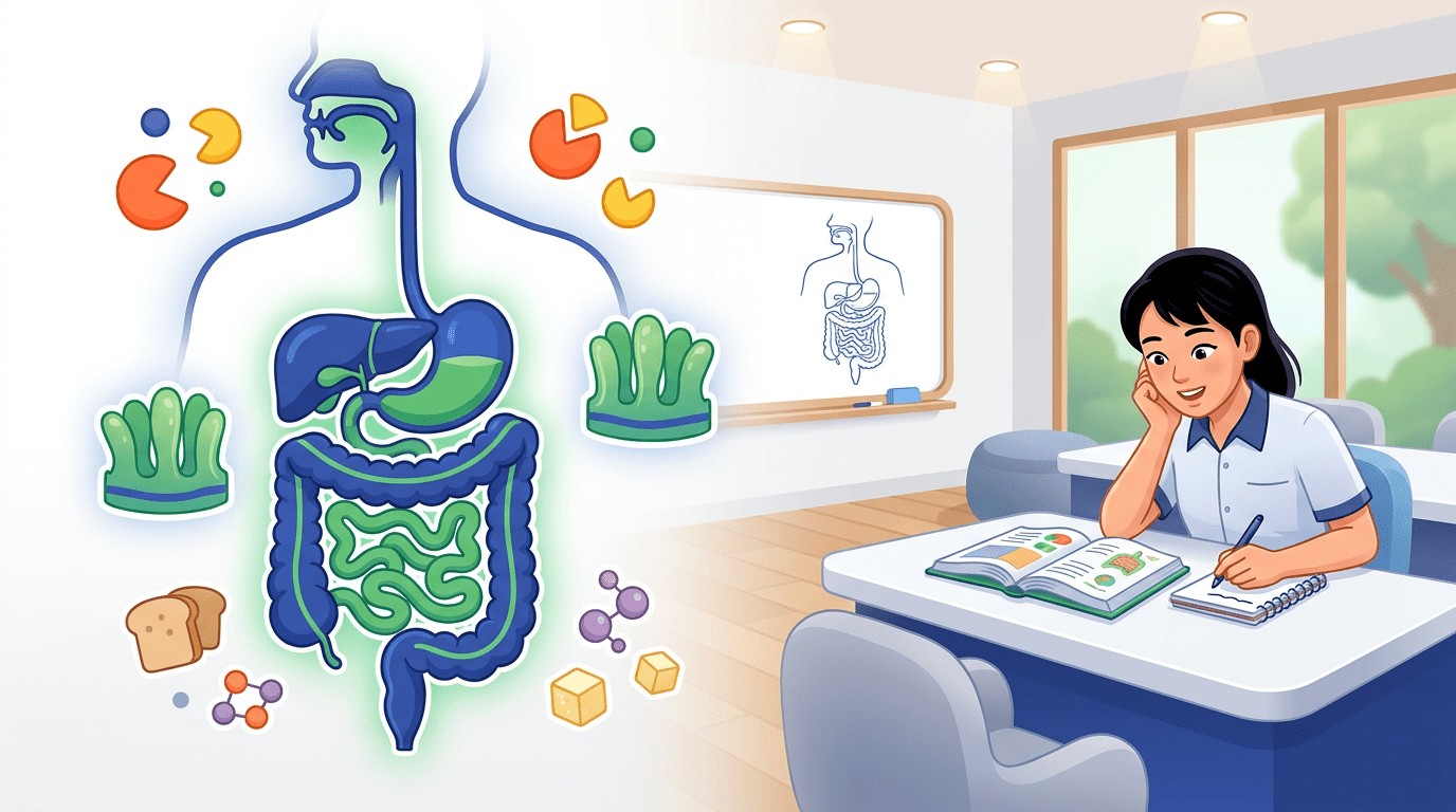The Human Digestive System for O-Level Biology: Organs, Enzymes and Exam Answers